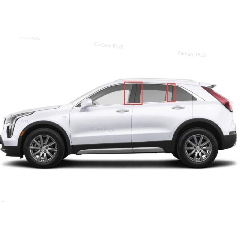 ABS Bc Pillar Panel Window Painted Black Trim Covers For Cadillac XT4 2019-2023