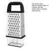Cheese Grater with Container 4 Sided Stainless Steel Graters for Kitchen Professional Box Grater for Parmesan Vegetables