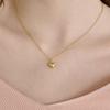 NUOY (925 Silver) Gold Heart Pendant Necklace