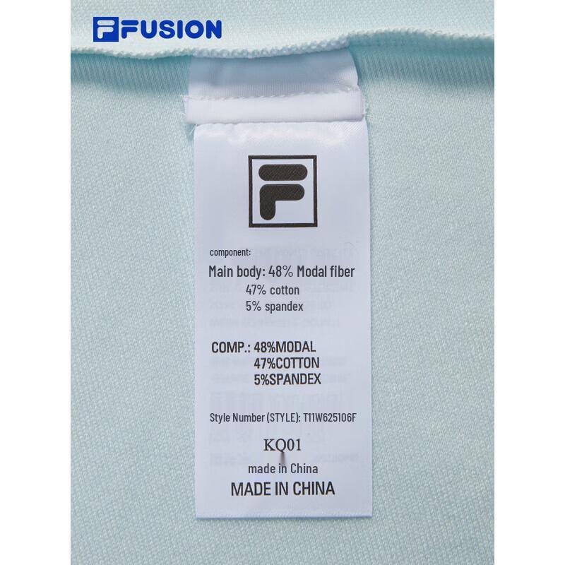 Fila FUSION Женская вязаная футболка с V-образным вырезом, приталенного кроя