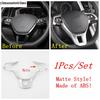 Steering Wheel Frame Decoration Cover Trim For Volkswagen T-Roc T Roc 2018 - 2025 Carbon Fiber / Matte ABS Accessories Interior