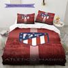 Atleti Bedding Quilt Set Quilt Cover Pillowcase Home Decoration Birthday Gift (1 * duvet cover + 2 * pillowcase, without core)