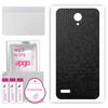 apgo Protective Skin Sticker for the Back Compatible with ZTE Blade A520, Wrap Film, Foil, Vinyl - Pattern Black Honeycomb