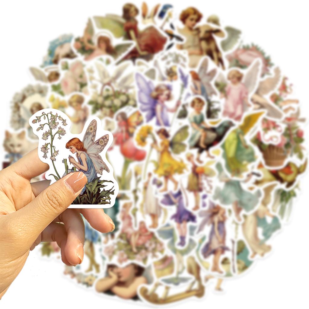 50 шт. Эльф Сказочный Милый Ангел Наклейки Декор Скейтборд Ноутбук Велосипед Чемодан Наклейки на Стену
