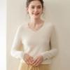 Women's Soft Lamb Cashmere Sweater: Versatile, Loose-Fit Base Layer for Autumn and Winter 