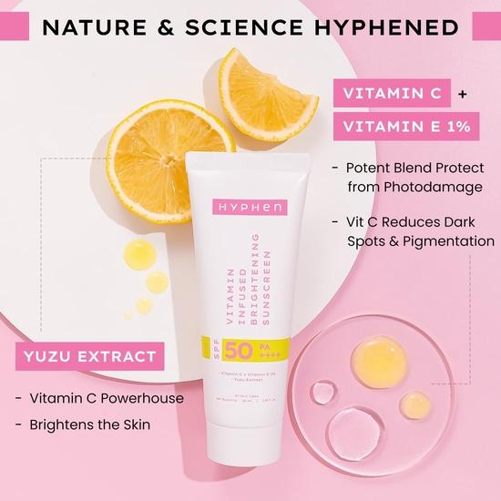 Солнцезащитный крем для сияния кожи с витаминами SPF 50 PA++++ | 12 часов защиты от UVA-UVB лучей и синего света, легкий | Для всех типов кожи - 50 мл