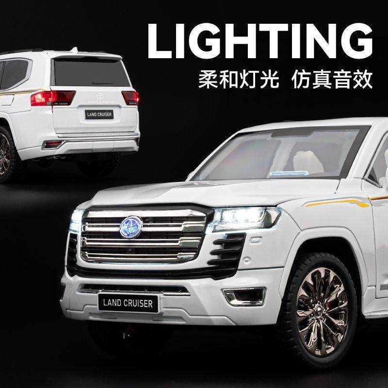 xmwcj1 1:18 Toyota Land Cruiser LC300 Prado SUV Alloy Car Model Diecast Metal Home Decoration & Computer Desktop Ornaments Holiday Gift