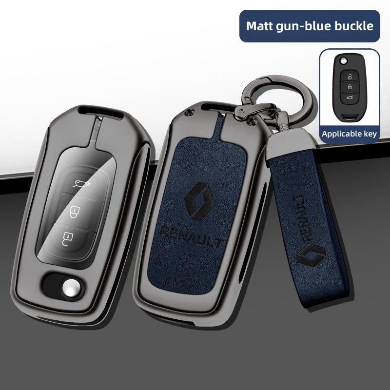 For Renault 2026 New Hub Caps Zinc Alloy Car Key Case Cover Shell For Renault Koleos Captur Kadjar Megane Clio Talisman Scenic A