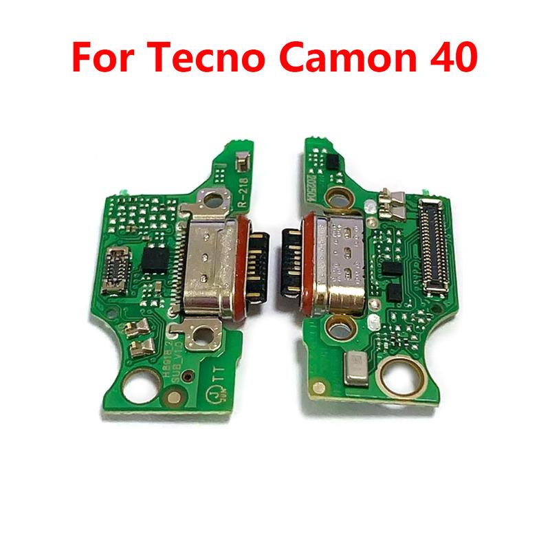 For Tecno Camon 40 CM5 USB Charging Board Dock Port Microphone Module Flex Cable
