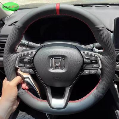 Сделай сам Черная Нескользящая Искусственная Кожа Автоаксессуары Чехол на Руль для Accord 10 EX-L Insight 2019-2021