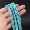 1 нить энергетические бусины из натурального камня в стиле бохо, волнообразная форма, голубые бирюзовые, свободные разделительные бусины для изготовления украшений своими руками, рождественские ожерелья, аксессуары для рукоделия