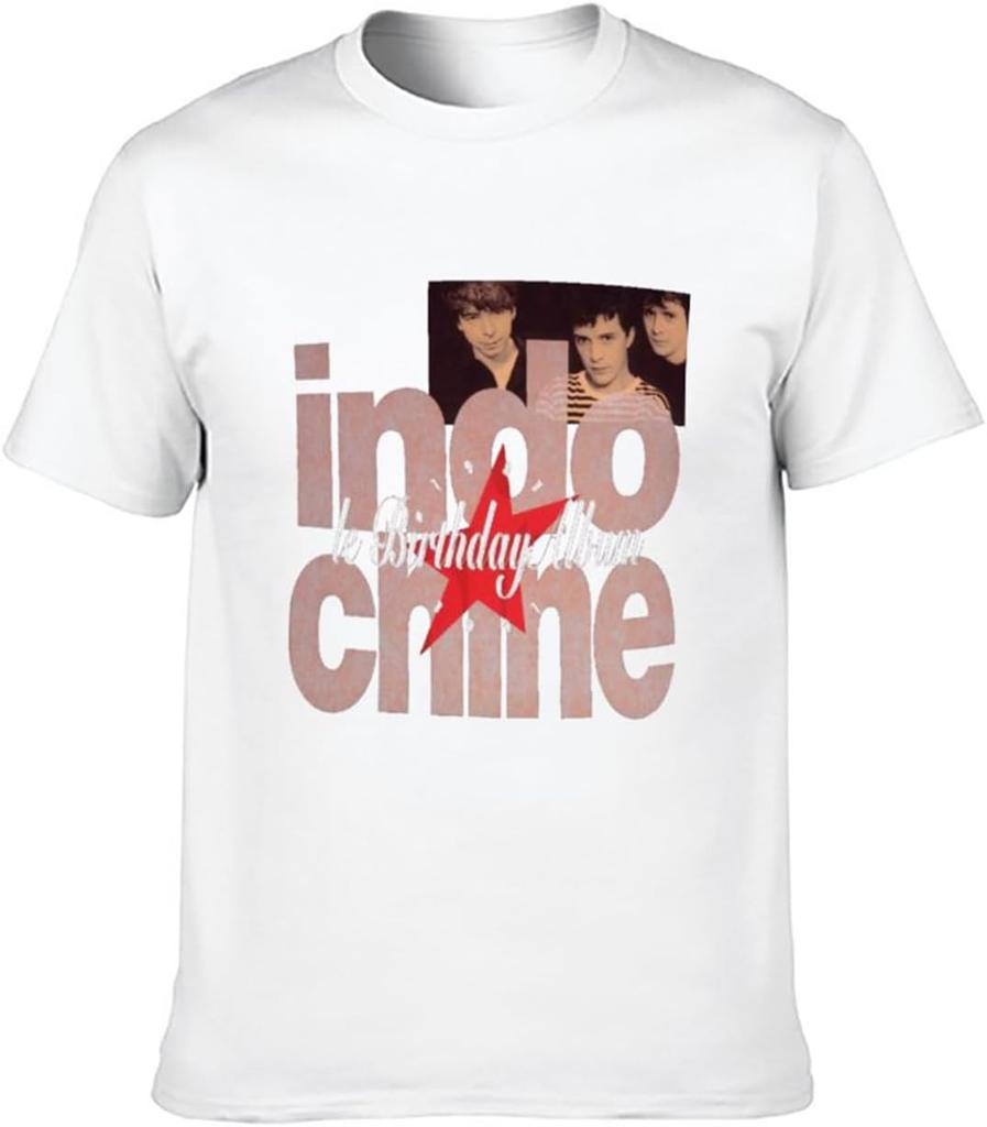 Unisex T-Shirt Indochine Birthday Album 1981 1991 Pop