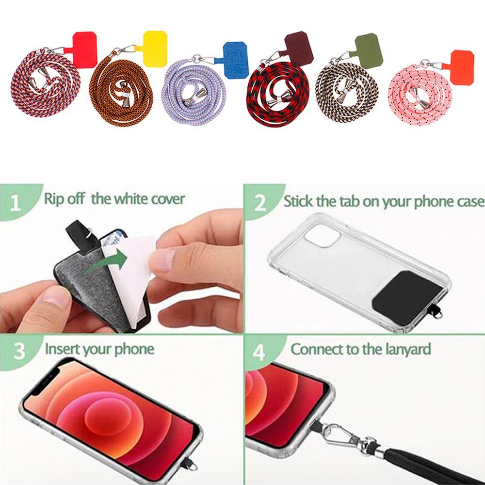 Accessories Cell Phone Hanging Cord Nylon Soft Rope Crossbody Patch Phone Lanyards Phone Lanyards