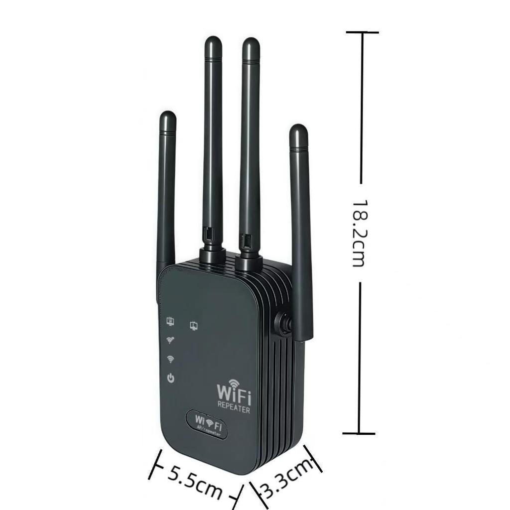 1200M Двухдиапазонный Усилитель Wi-Fi Сигнала 2,4 и 5,8 ГГц Высокомощный Роутер Репитер