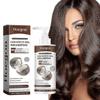 Hoegoa coconut oil anti-dandruff shampoo cleanses and massages the scalp to remove dandruff, nourishes hair, strengthens hair, and makes hair fluffy