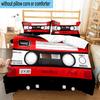 Cassette Tape Design 3pcs Bedding,Including 1pc Duvet Cover And 2pcs Pillowcases Perfect for Christmas,Ideal for Bedroom, Dormitory