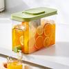 4L Drink Dispenser with Faucet Gallon Water Container for Fridge Ice Tea Pitcher Easy Fill Beverage Dispenser