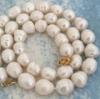 Elegant 9-10mm South Sea Baroque White Pearl Necklace 18inch