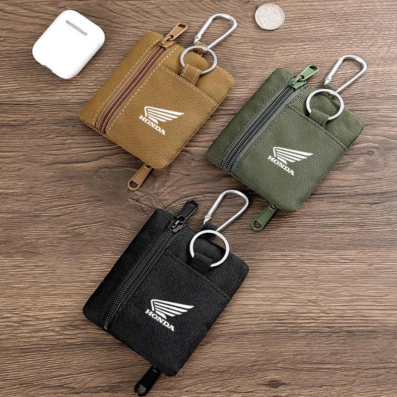 Наружная подсумок Molle Кошелек Портативный Кейс для карт и ключей Сумка с карабином Для HONDA Hornet NT1100 CBR CB Shadow PCX VFR XADV Forza ZP8