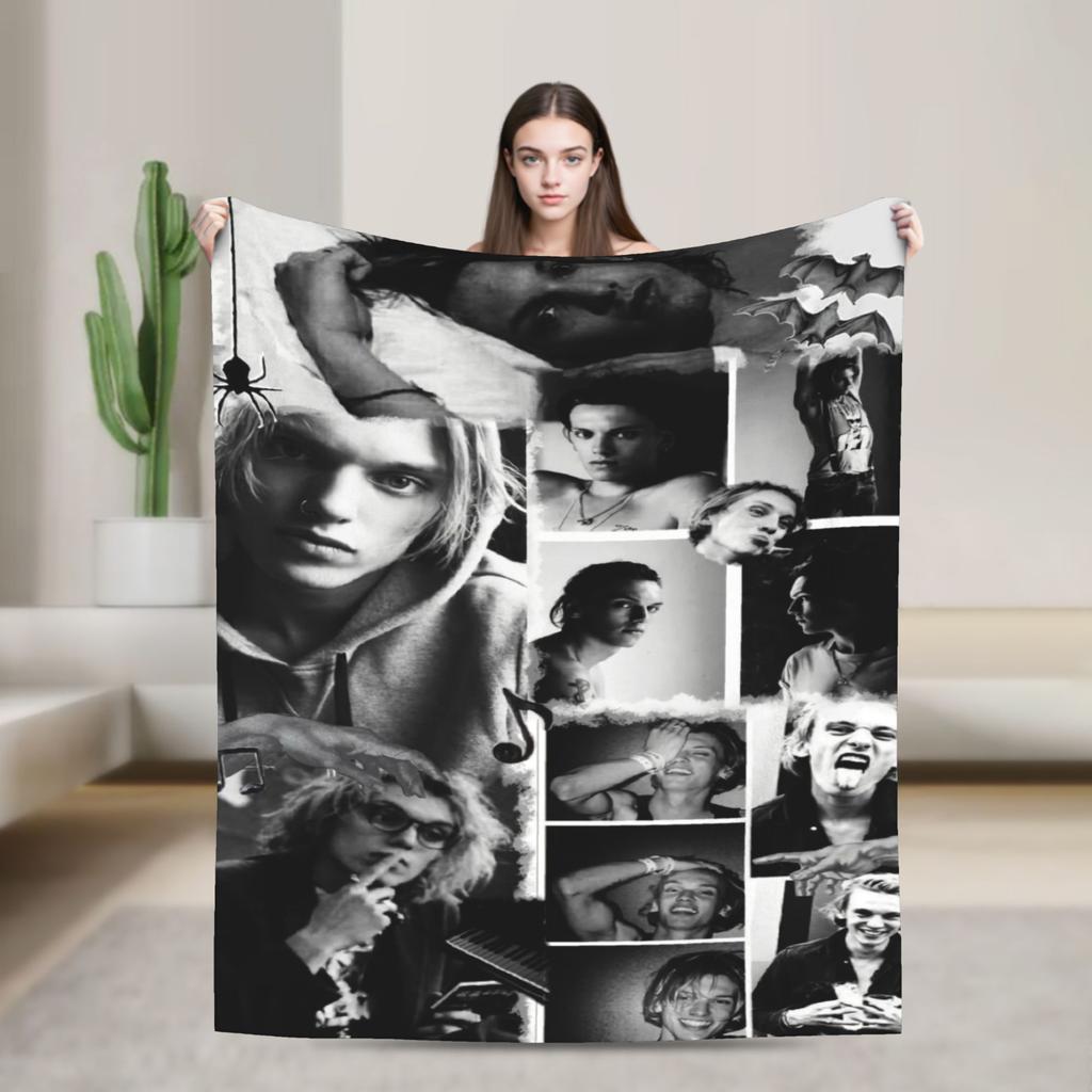Фланелевое одеяло с фотоколлажем Джейми Кэмпбелла Теплое плед-покрывало для домашнего декора Покрывало для путешествий Чехол для диван-кровати