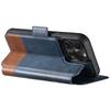 SUTENI Q-06 For iPhone 15 Pro Case Color Splicing Magnetic Detachable Leather Phone Cover