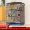 Large Three-Layer Cage for Sugar Gliders, Squirrels, Chinchillas & Hamsters with Thickened Door