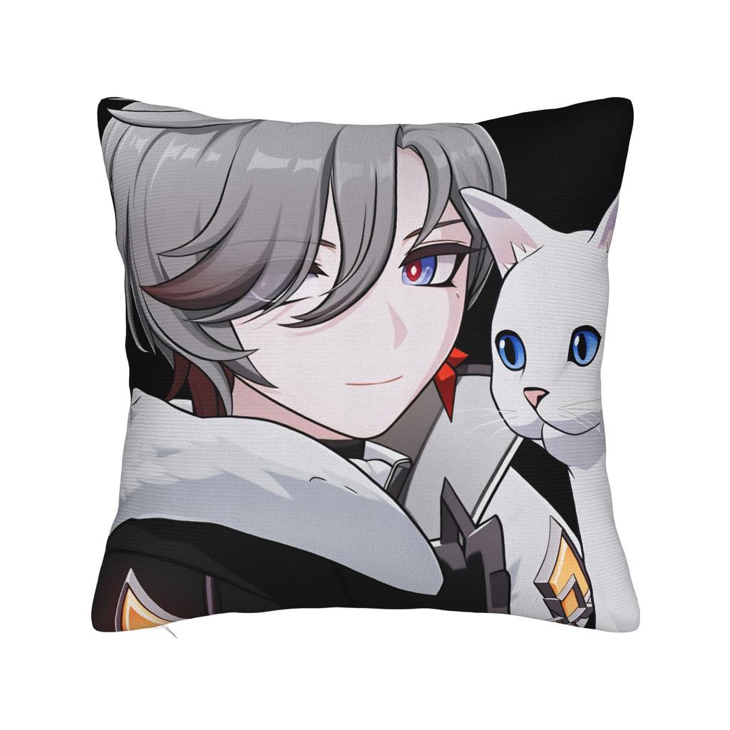 Genshin Impact Illuga Pillow Cover Game Novelty Pillow Case For Wedding Party Home Decor Custom Cushion Cover Gift