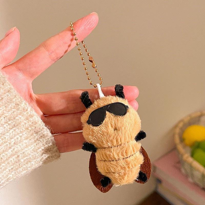 1-3pcs 2025 New Cockroach Plush Toy Ugly Cute Doll Bag Pendant Keychain Small Pendant Toy Children