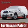 Полные автомобильные чехлы для улицы, защита от солнца, дождя, снега, пыли, ткань Оксфорд для Nissan Patrol Y60 Y61 Y62