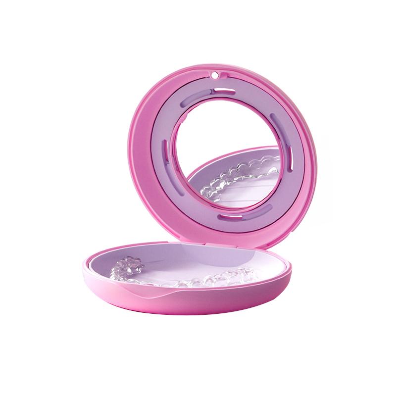 Ортодонтический кейс Стоматологический бокс для ретейнера для невидимых брекетов с зеркалом Защита для рта Хранение зубных протезов Кейс для элайнеров Организация гигиены полости рта