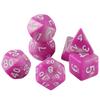 7шт разноцветных многогранных кубиков с трубкой для настольной игры DND TRPG RPG Cthulhu COC Running Team DND Dice Set