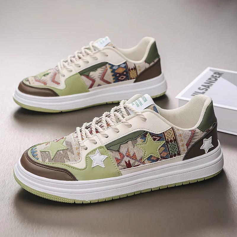 Мужская новая повседневная спортивная обувь, универсальная, дышащая, легкая, на шнуровке, персонализированные кеды, размеры 39-44