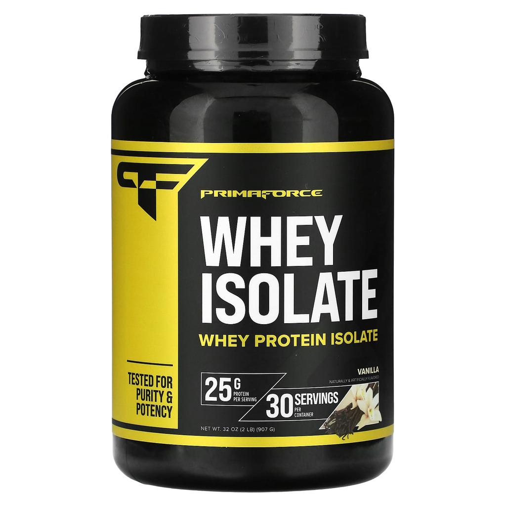 Primaforce Whey Protein Isolate, Vanilla, 907 G (2 Lbs)