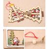 1Pc 2D/3D Christmas Ornament Wooden Hanging Pendants Star Xmas Tree Bell Christmas Decorations