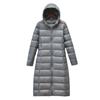 Autumn Winter Down Jacket Women Hooded Zipper Warm Down White Coats Long Sleeve Slim Clothes Long Down Coats