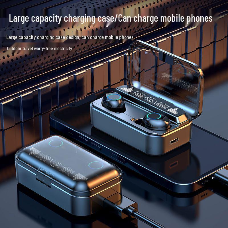 2025 Wireless Bluetooth 5.5 Headphones - Heavy Bass, Binaural Sports, Compatible with Huawei, Apple, Xiaomi, OPPO, Free Shipping