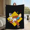 Cozy Warm Soft Plush Throw Blanket  Perfect Cartoon Gift for Living Room Bedroom Office and Sofa