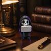 Фигурка Жнеца за чтением, Мини-статуэтка Жнеца из 3D-печати, Милый готический скелет-украшение для книжной полки, Рабочего стола, Полки, Декор для дома на Хэллоуин