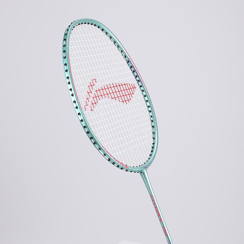 Li Ning Бадминтонные ракетки Thunder 08 Атакующий тип Тяжелая голова, Жесткий стержень Натянутые Бело-голубые AYPT727-11