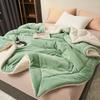 Autumn Winter Warm Fleece Blanket for Bed Queen Size Super Soft Imitation Lambswool Thick Blanket Cozy Plush Couch Throw Blanket