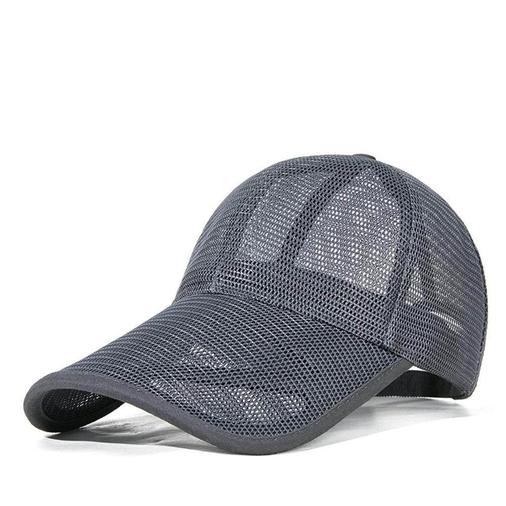 Quick-dry Mesh Baseball Cap Adjustable Sports Mesh Caps Trucker Cap Men Snapback Hat  Summer