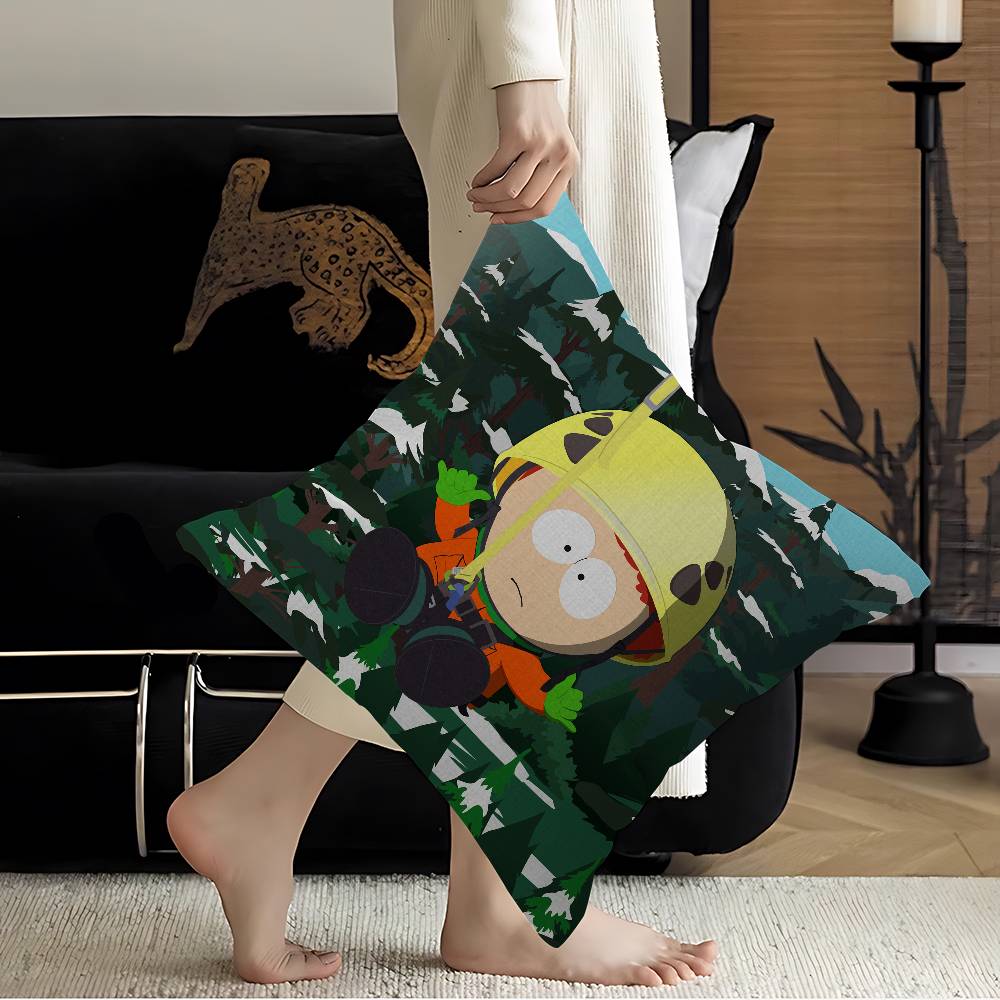 Classic Animation SSouth Cartoon Park Pillow Cover Sofa Cushion Cover Home Room Decoration Children Gift