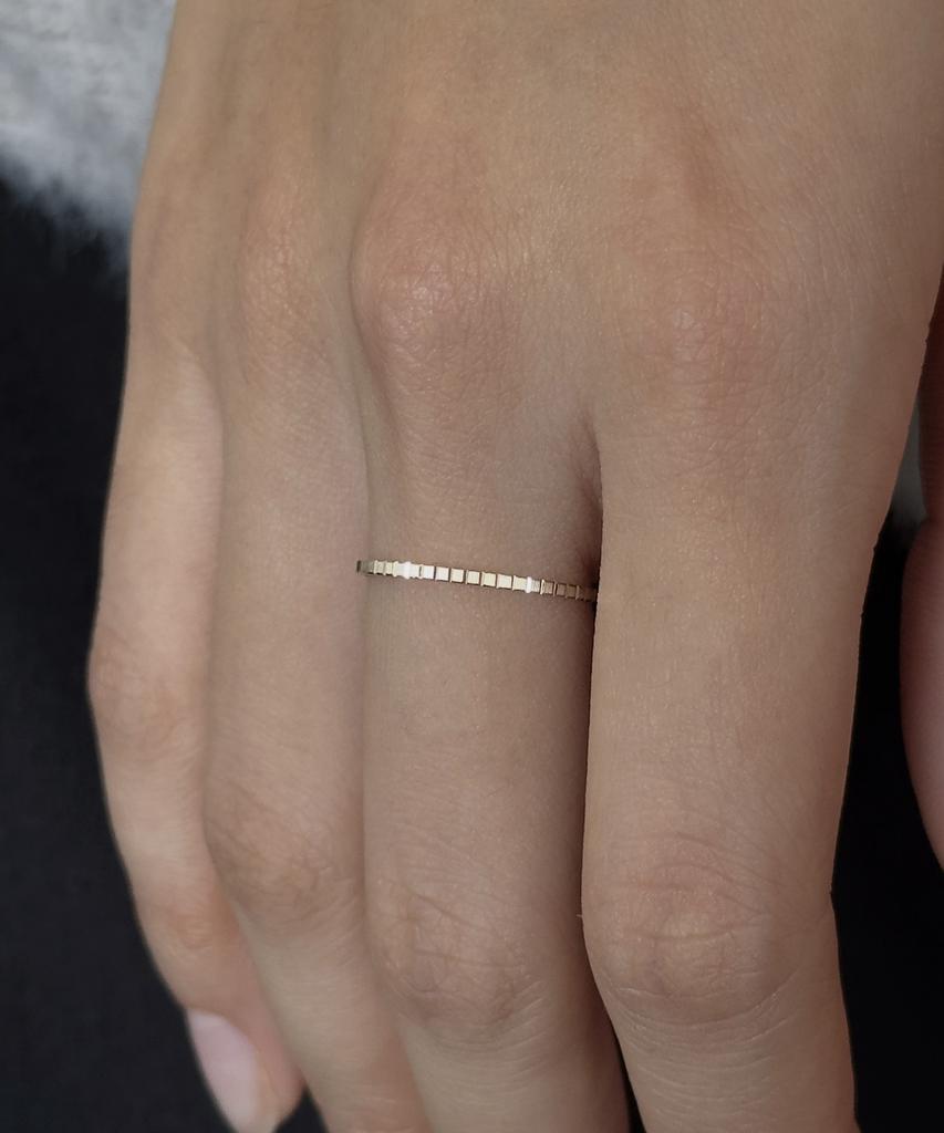 Faye 14K Fine Cube Ring (B Type)