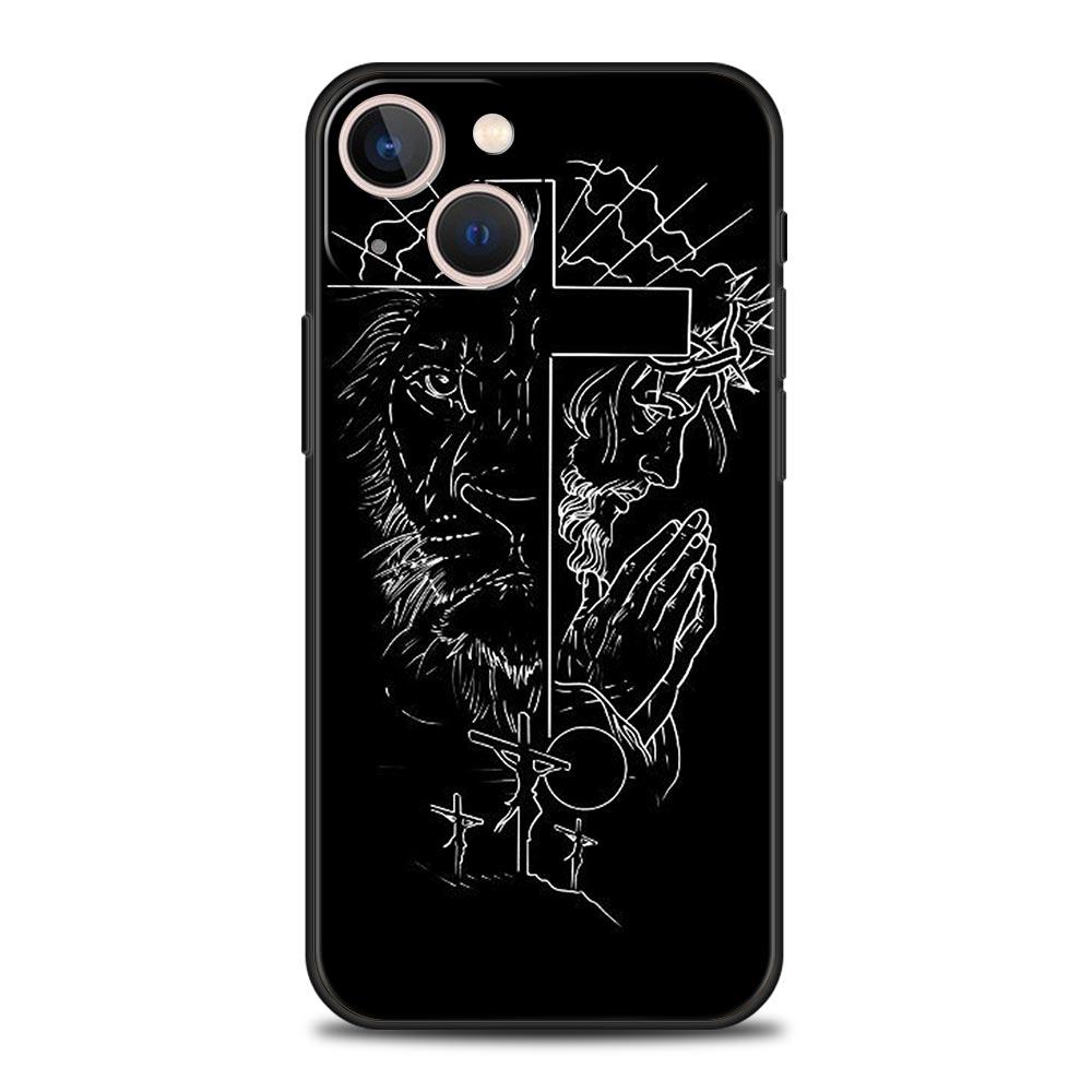 Чехол-бампер с узором в виде креста для iPhone 17 16 15 14 13 12 11 Pro Max 17 Air Plus Ударопрочный Мягкий ТПУ Корпус Сумки