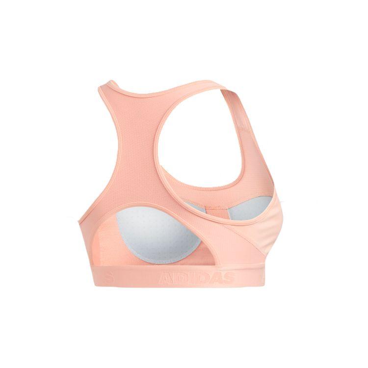 Adidas Color Block Striped Sports Bra Women Underwear Bright-Pink FH8079