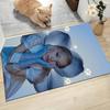 Floral Fantasy Portrait Carpet Rug Soft Washable Antislip Home Living Room Sofa Mats Personalized Christmas Rug