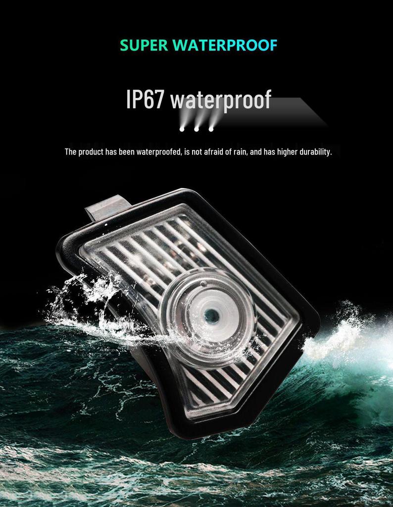 Jaguar XE, XF, XFL, XFR, XJL, XK Rearview Mirror Welcome Light Projector