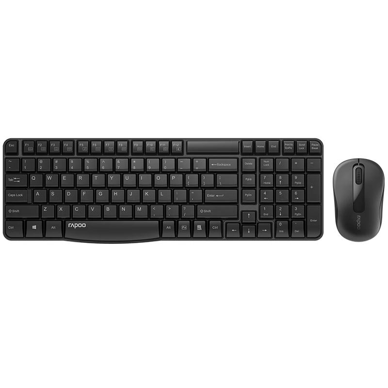 Rapoo X260S Wireless Keyboard and Mouse Combo Office Keyboard and Mouse Set Computer Keyboard Laptop Keyboard White
