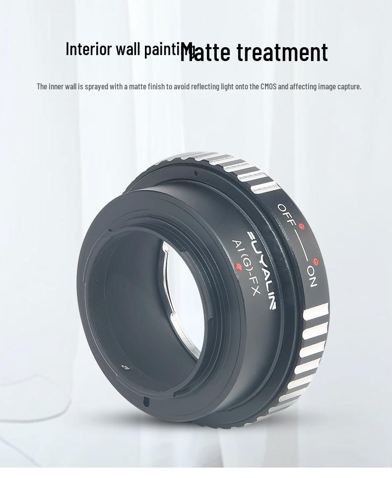 Адаптер объектива AIG-FX: Совместимо с объективами Nikon G/D-mount для камер Fujifilm серии X.