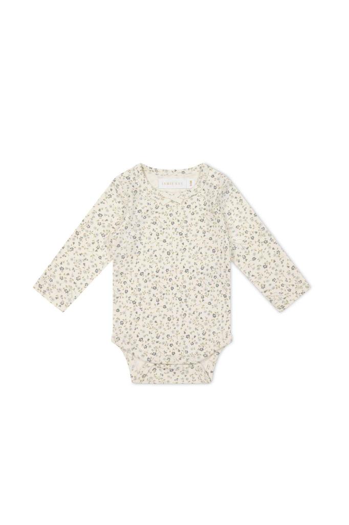 Jamie Kay OC Long Sleeve Dainty Egret Size 50 Bodysuit, Blues, JBCO245130, Baby,